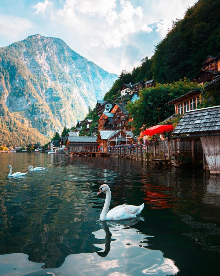 Haus Am Hof - 15Th Century House At The Lake, Near The Marketplace, With A Balcony Hallstatt Dış mekan fotoğraf